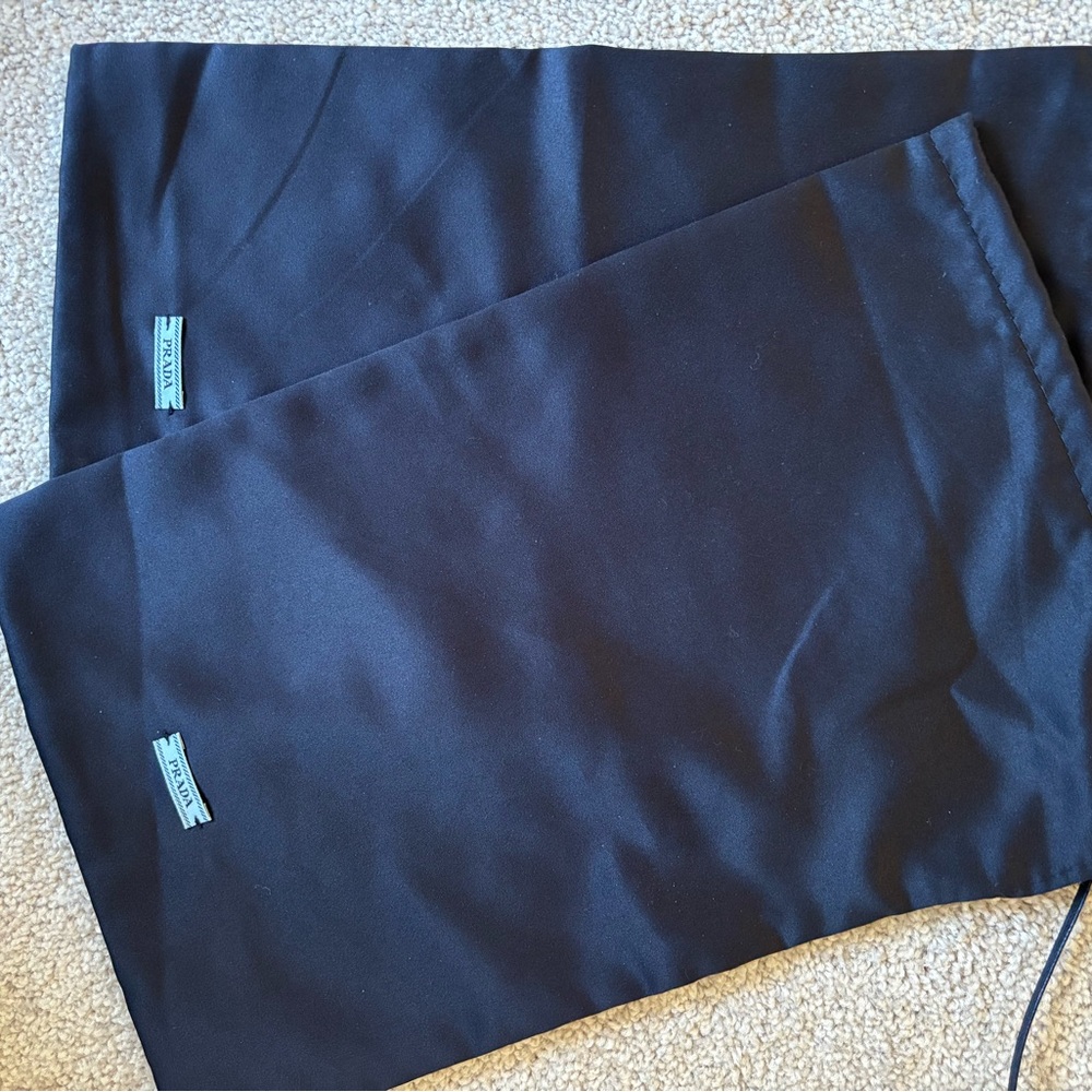 Prada silk pouch set